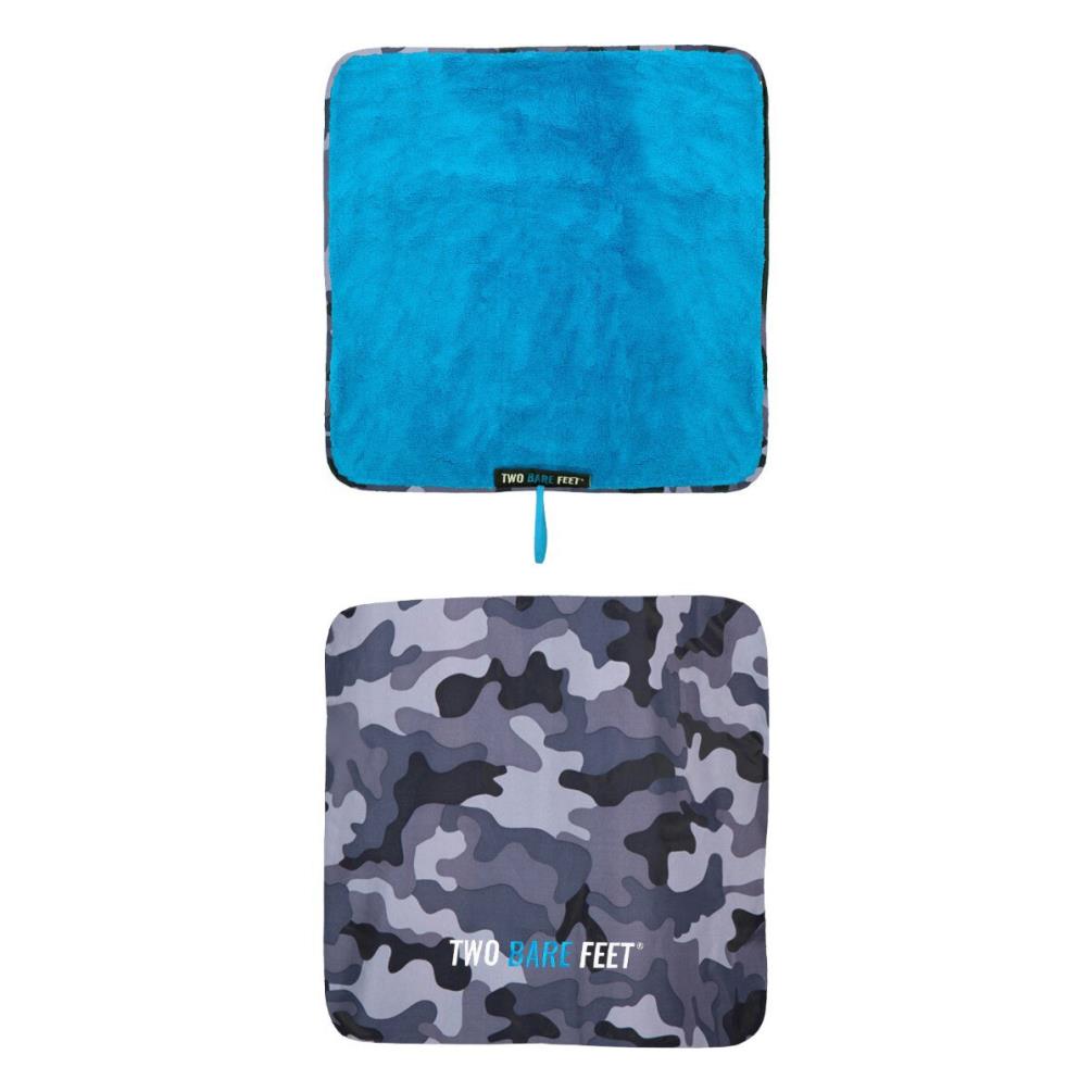 Two Bare Feet Kids Weatherproof Changing Robe & Changing Mat - Grey Camo / Teal Extra Image 3